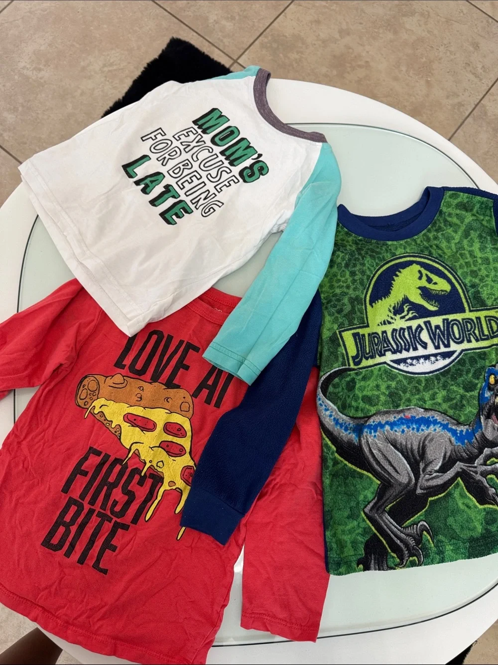 Green & Blue Kids Long Sleeve Shirt